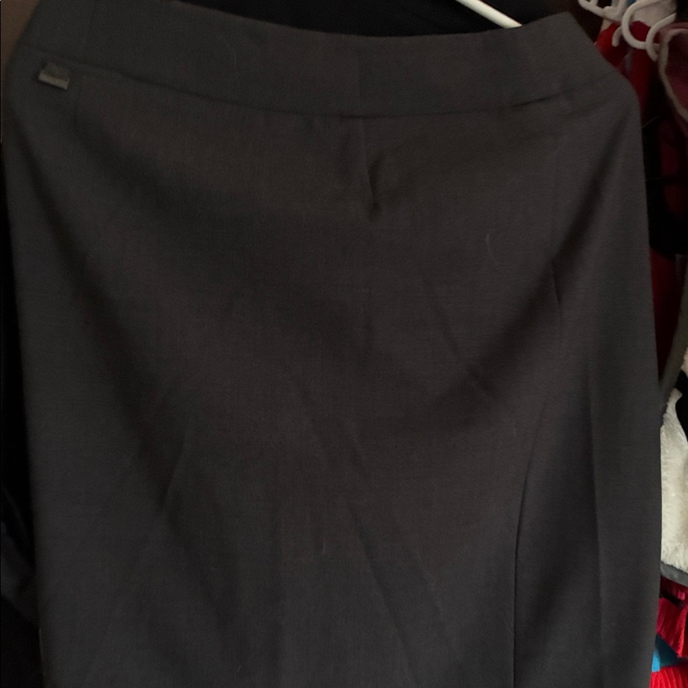 Calvin Klein Charcoal Pencil Skirt